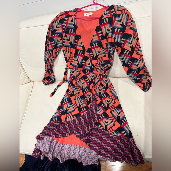 Anthropologie hi-low wrap dress - Picture 1 of 9